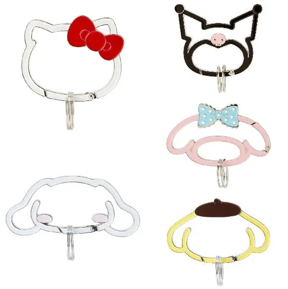 Sanrio Character Face Frame Carabiner Keychain