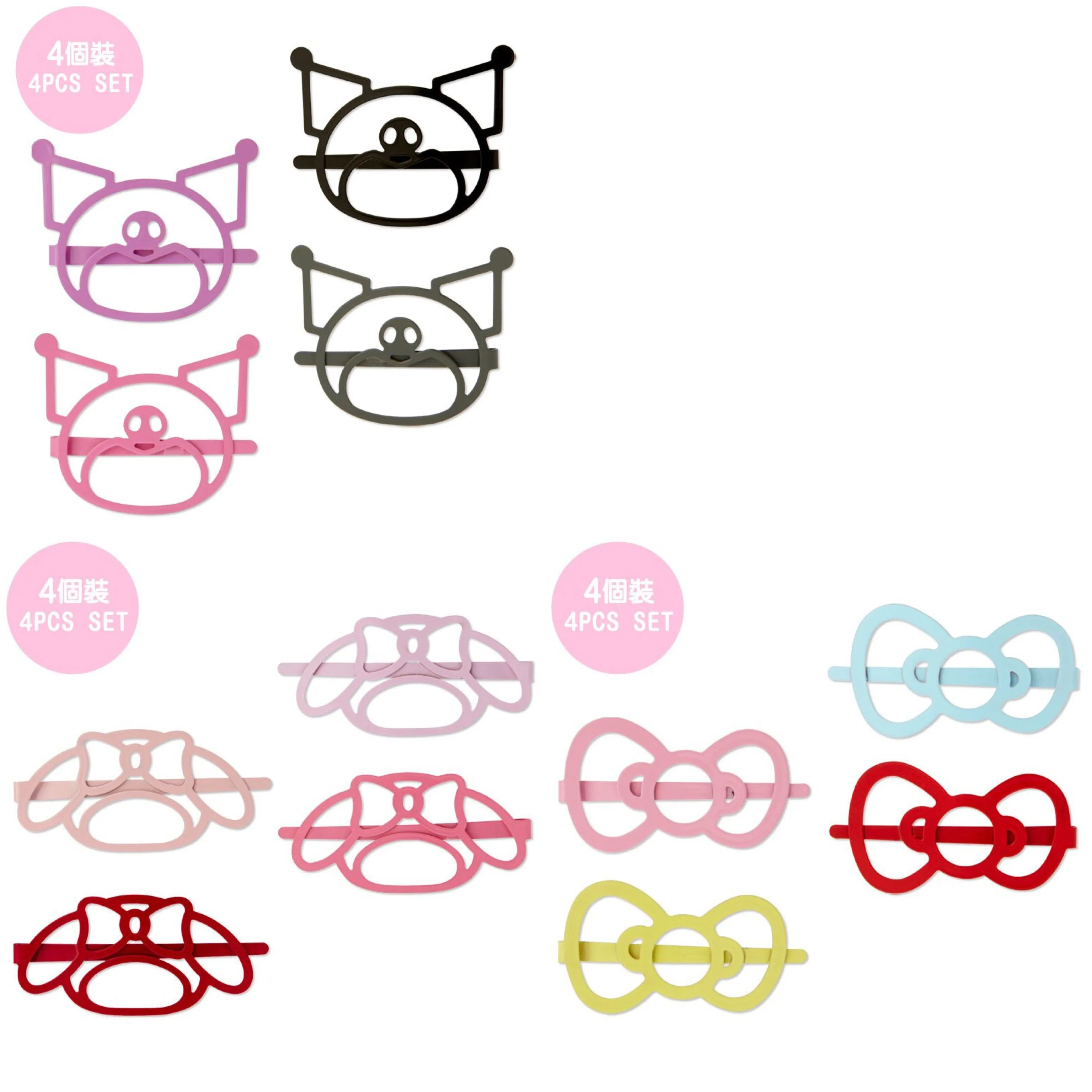 Sanrio Character Metal Hair Clips (4 colors)