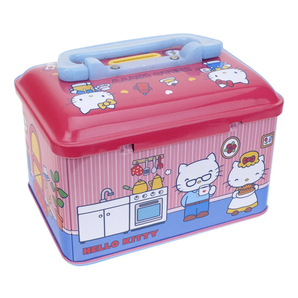 Sanrio Character Tin Cash Coin Bank with Handle