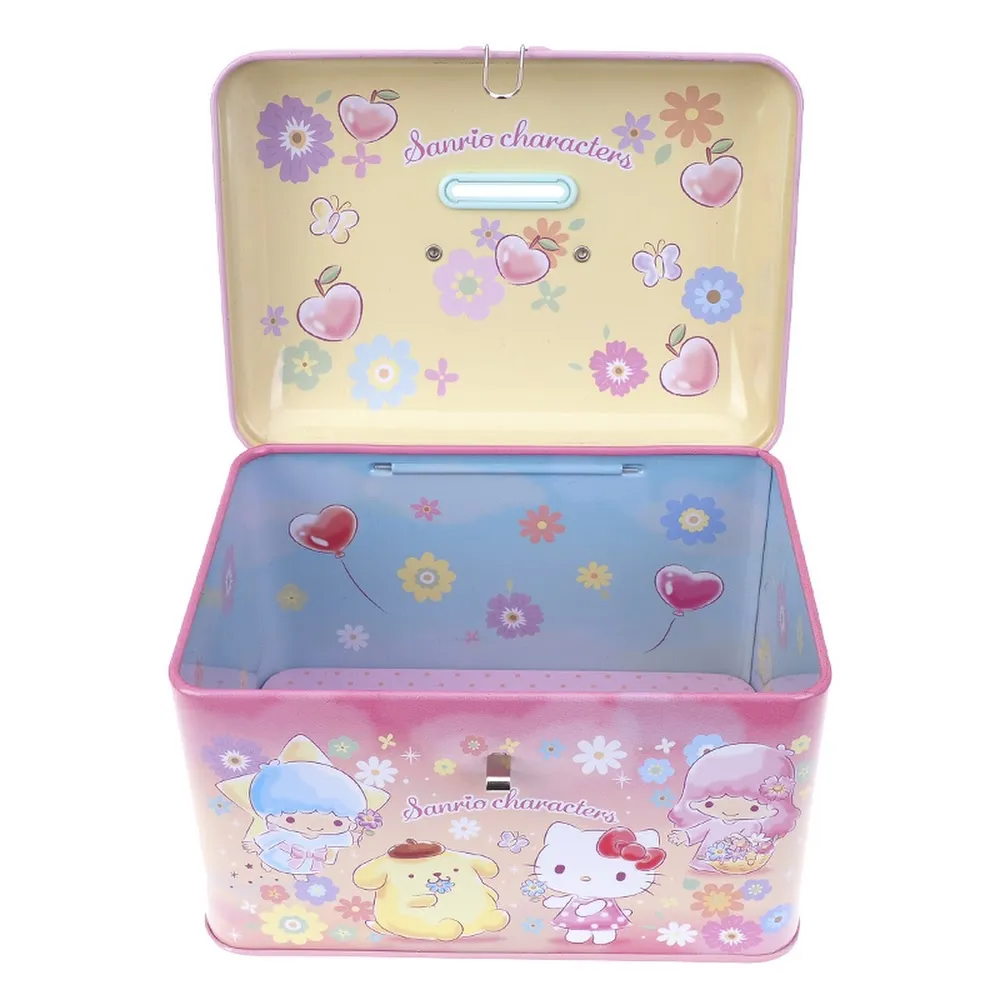 Sanrio Character Tin Cash Coin Bank with Handle