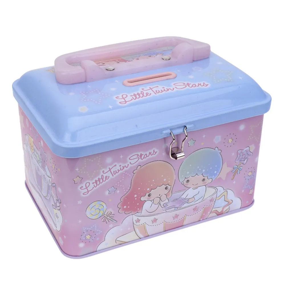 Sanrio Character Tin Cash Coin Bank with Handle