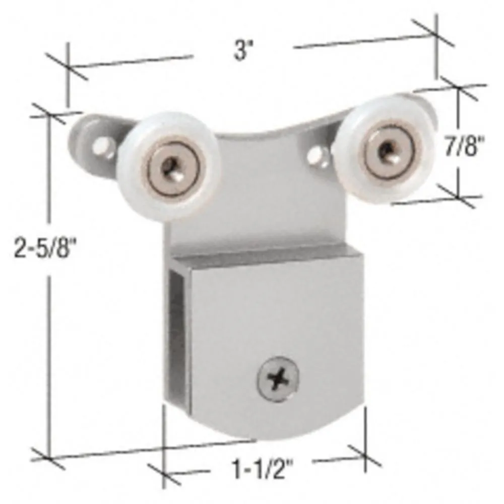 Shower Door 3/8" Top Hanger Bracket for Cottage Series Sliders