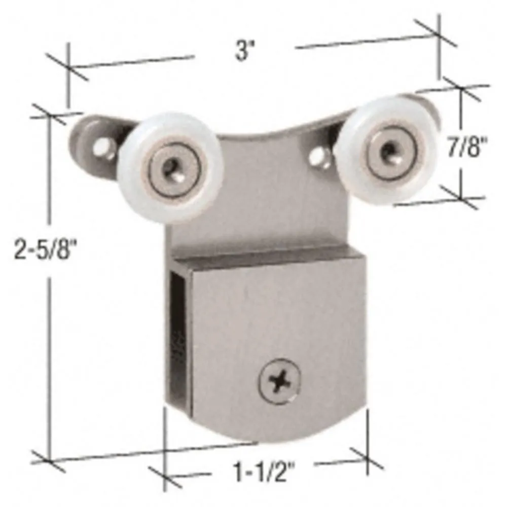 Shower Door 3/8" Top Hanger Bracket for Cottage Series Sliders