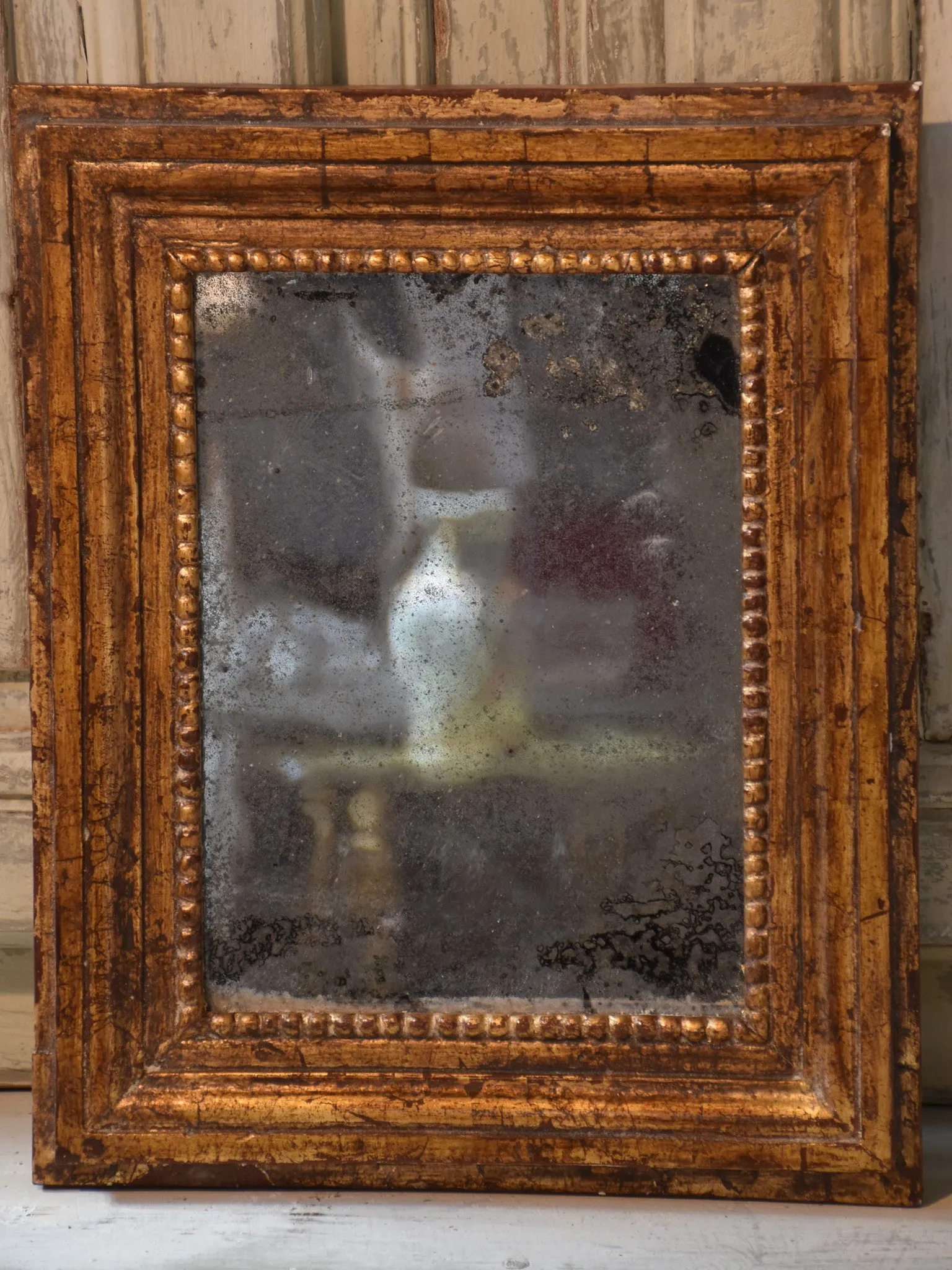 Small antique French mirror