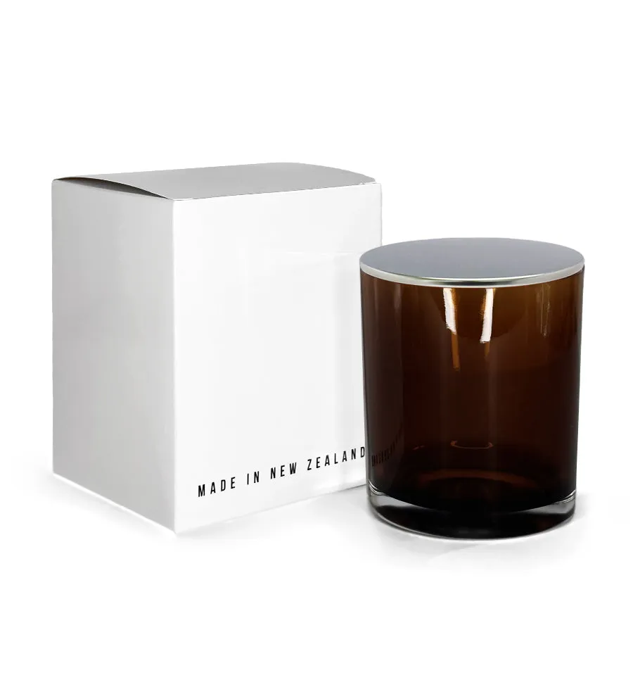 Small Classic Tumbler - Dark Amber Inner Spray Jar with Silver Metal Tumbler Lid 145mls