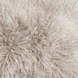 Stunning Tibetan Sheepskin Rug or Throw - Arctic Sunrise