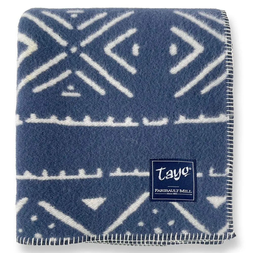 Tayo Onadein Kuba Wool Throw Blanket