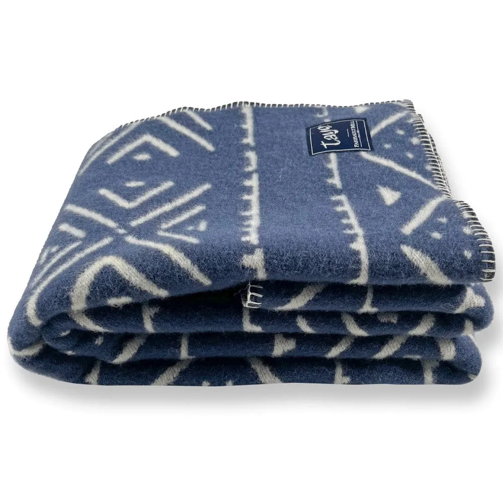 Tayo Onadein Kuba Wool Throw Blanket