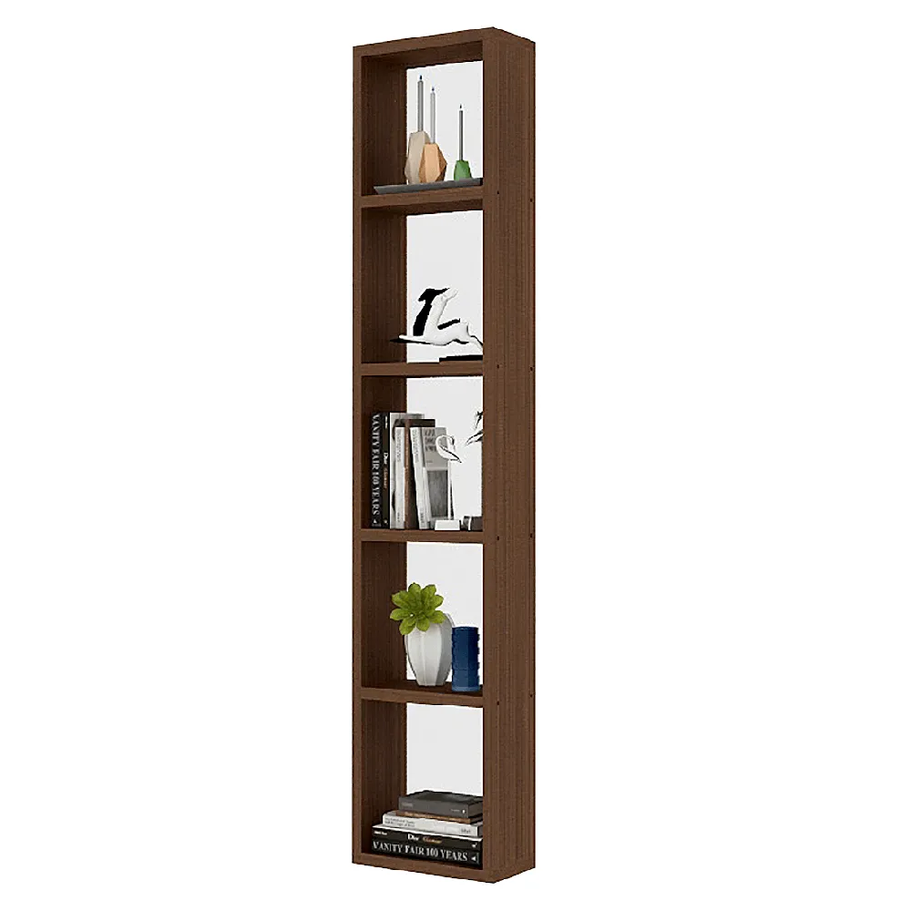 Triton Neo Study Room Bookshelf, Wall Shelf for Kids Toys Storage Organizer, Acacia Walnut