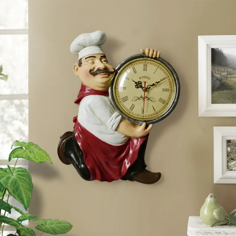 Vintage Chef Wall Clock