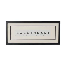 Vintage Playing Cards SWEETHEART Wall Art Picture Frame