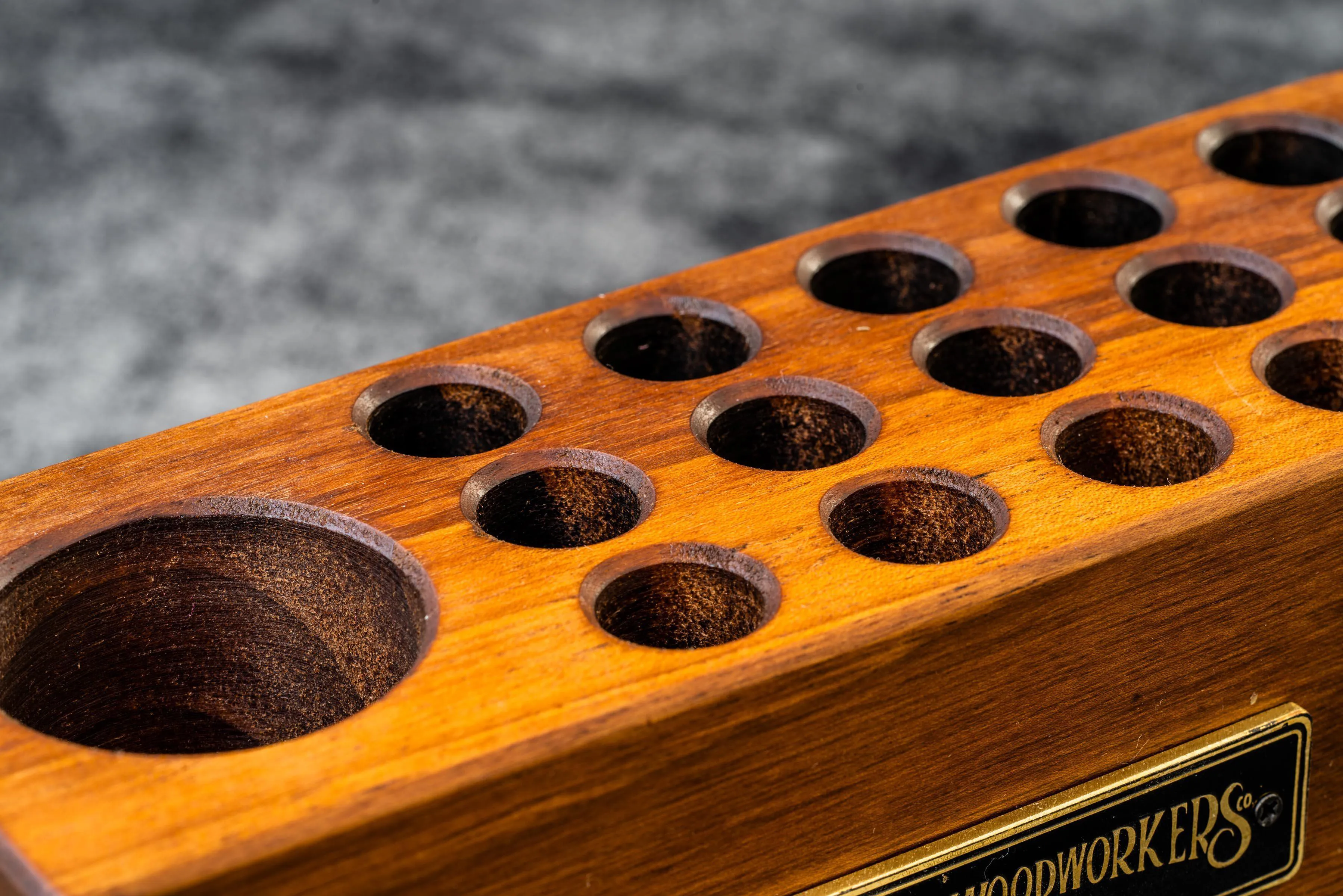 Wood Desk Organizer - Pen Holder - Walnut