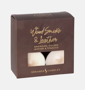 Wood Smoke and Leather Tealights